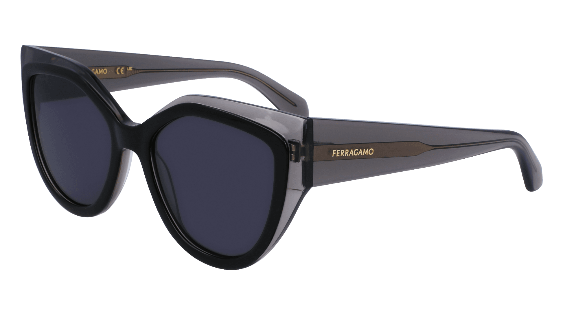 Salvatore Ferragamo SF2004S 024 Sunglasses Transparent Grey 53mm