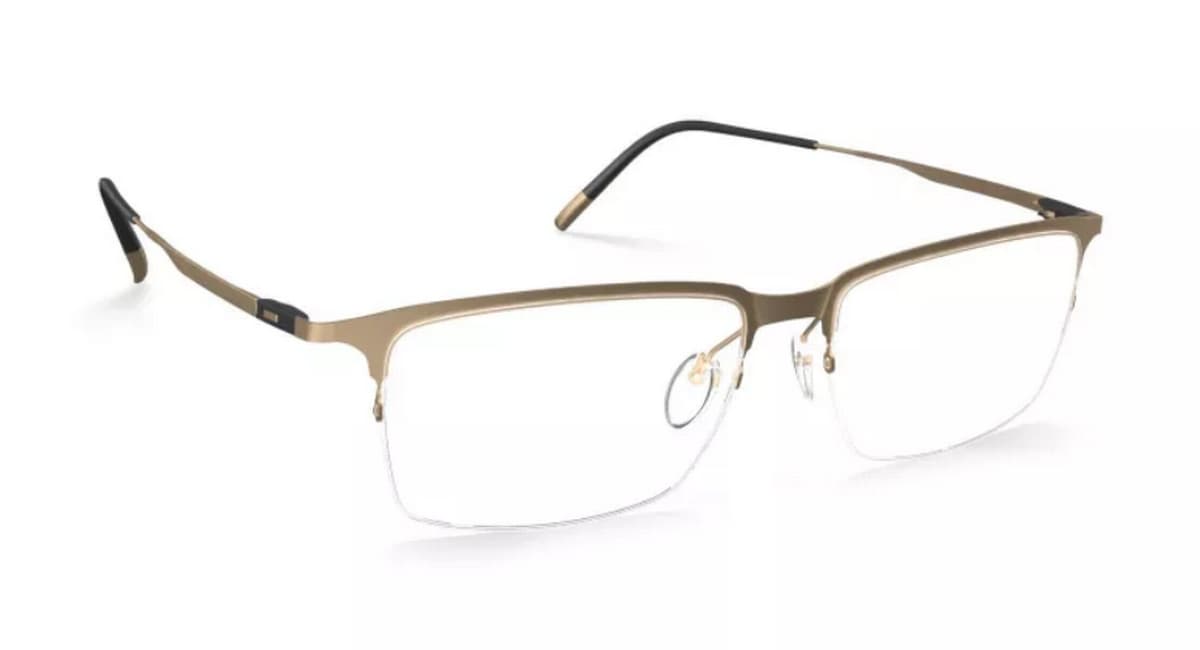 Silhouette Lite Arcs 5548 7530 Eyeglasses Dusty Gold 56mm Unisex
