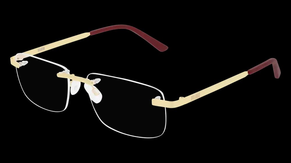 Puma PE0117O 004 Eyeglasses Gold 55mm Men