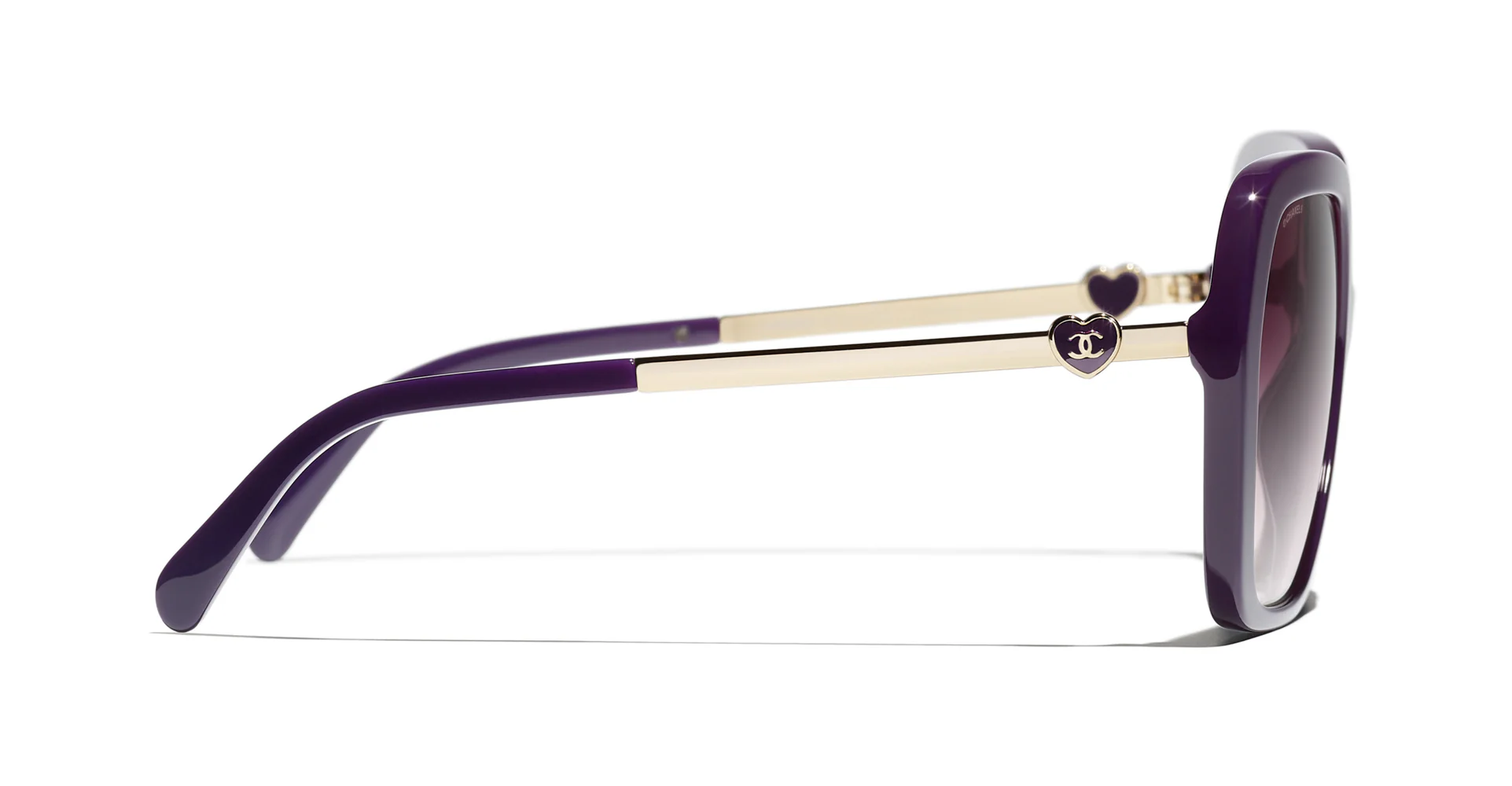 Chanel 5521-A c.1758/8H Sunglasses Violet Gold 56mm Women