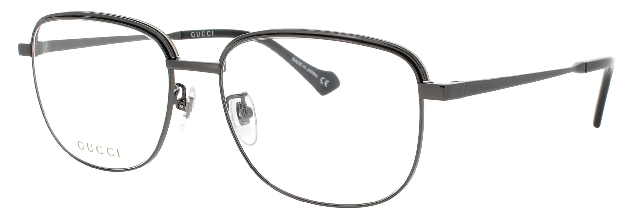 Gucci GG1102O 005 Eyeglasses Ruthenium 58mm Men