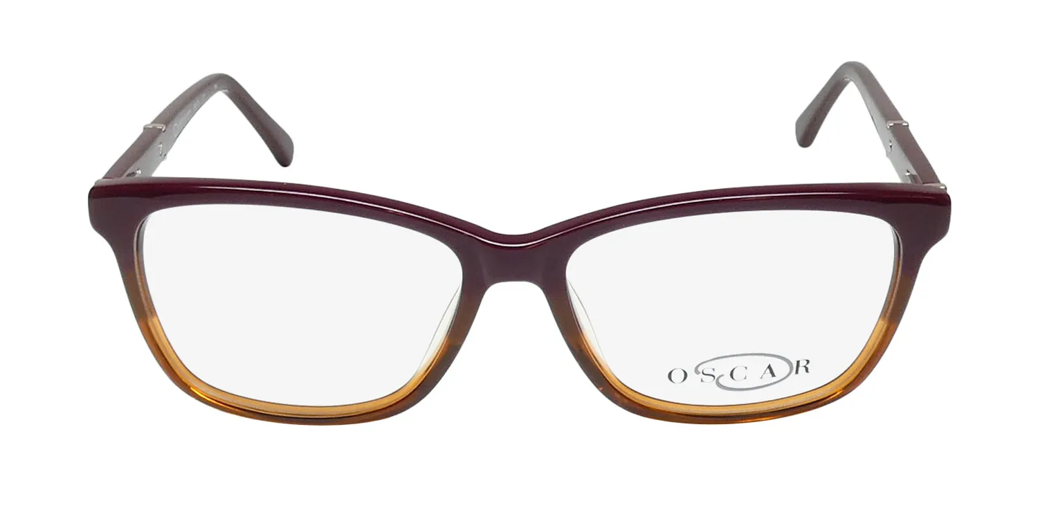 Oscar de la Renta Osl 474 210 Eyeglasses Burgundy Gradient 53mm 3