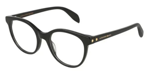 Alexander McQueen AM0131O 001 Eyeglasses Black 49mm Women