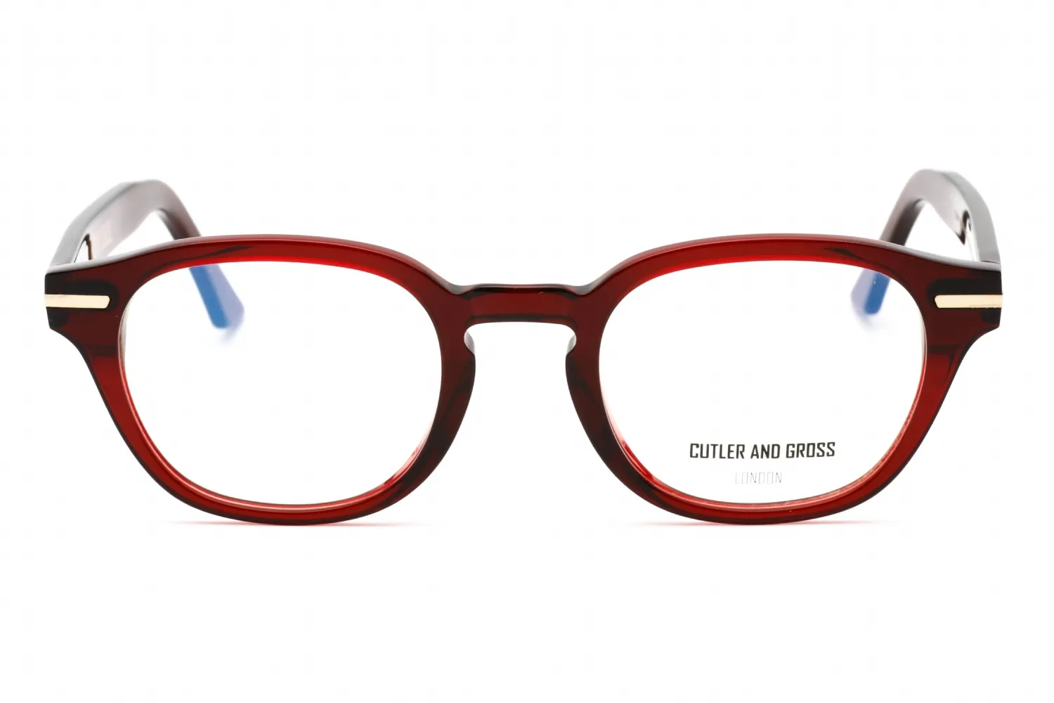 Cutler and Gross CG1356 007 Eyeglasses Bordeaux Red 51mm Unisex 2