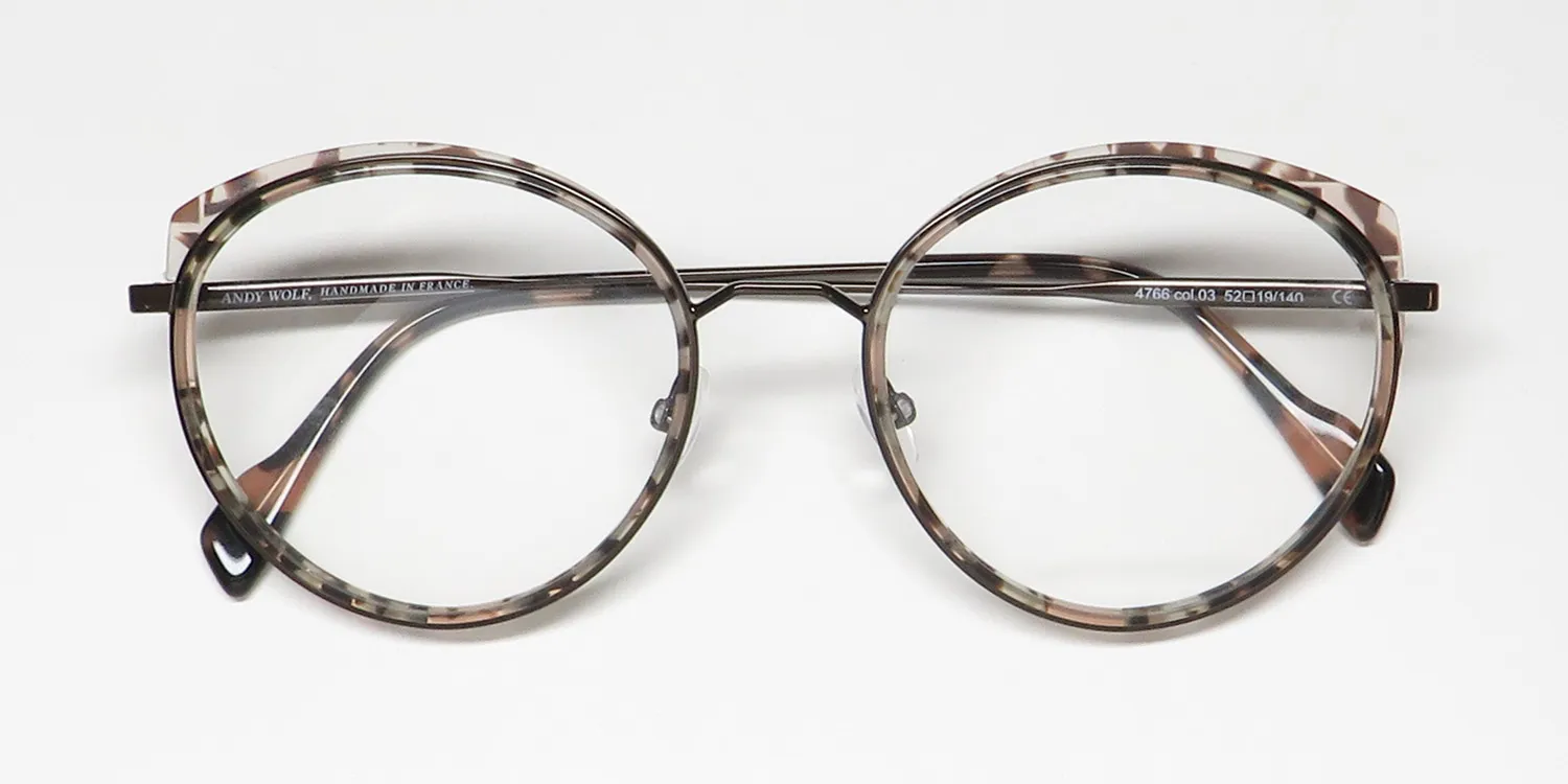 Andy Wolf 4766 03 Eyeglasses Brown 52mm 2