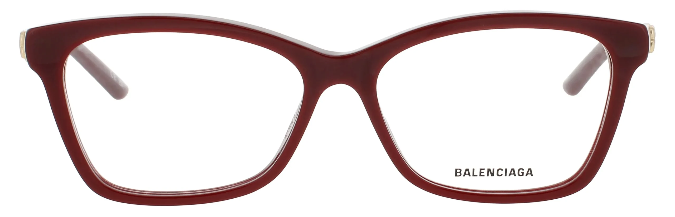 Balenciaga BB0186O 003 Eyeglasses Burgundy 55mm Women 2