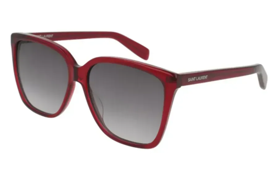 Saint Laurent SL175 Sunglasses Burgundy 56mm Women