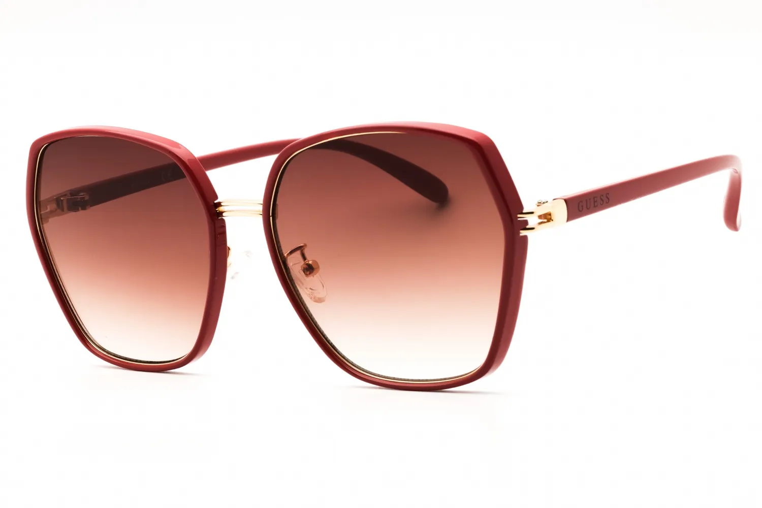 Guess Factory GF0407 66F Sunglasses Shiny Red 59mm Women