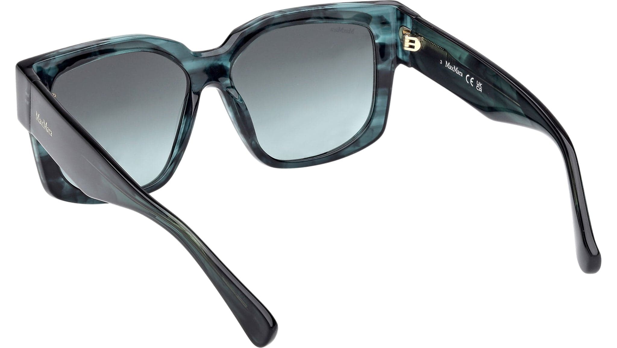 Max Mara MM0145 98P Sunglasses Dark Green 54mm Women 4