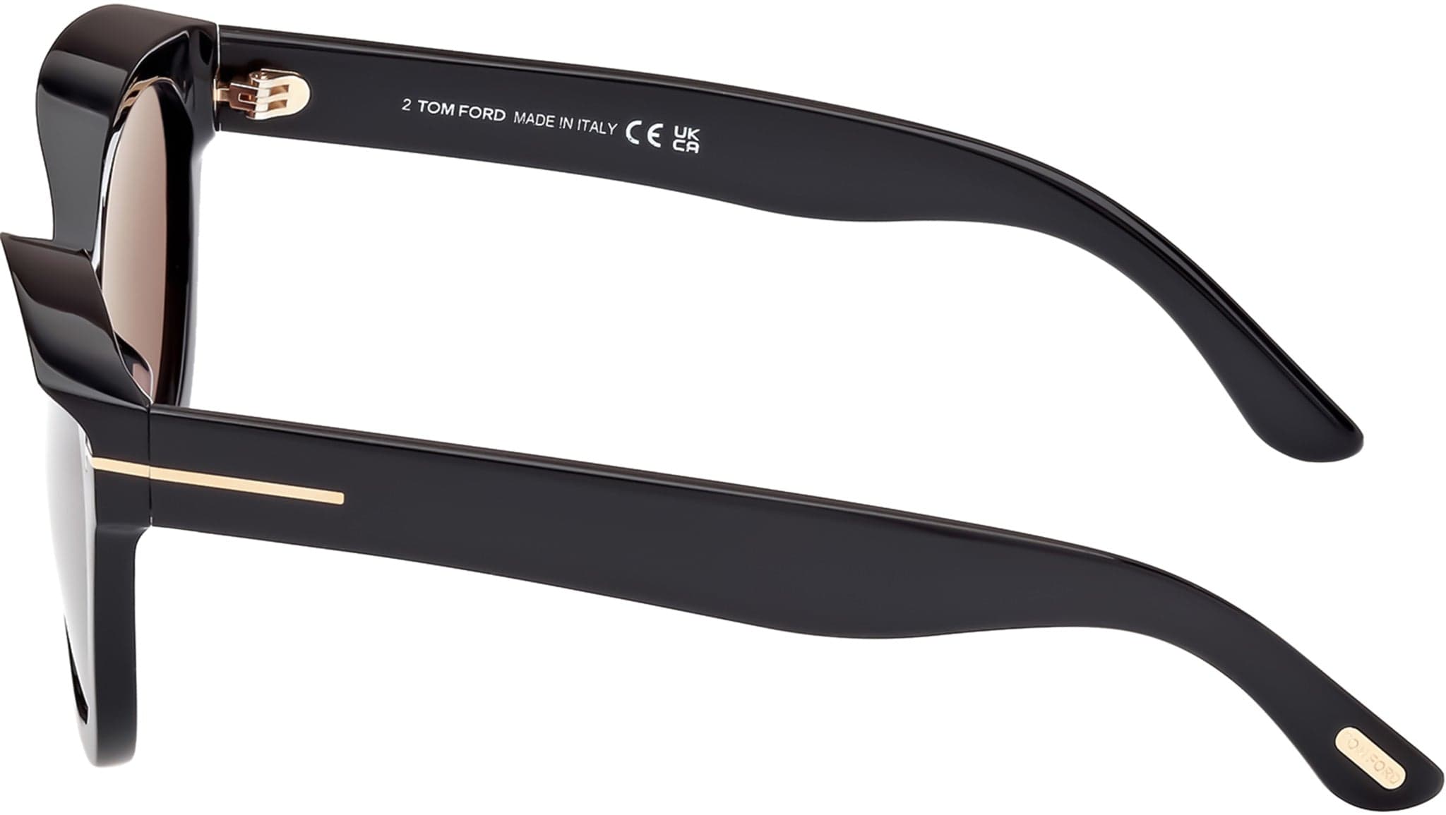 Tom Ford FT1114 01A Sunglasses Shiny Black 54mm Women 3