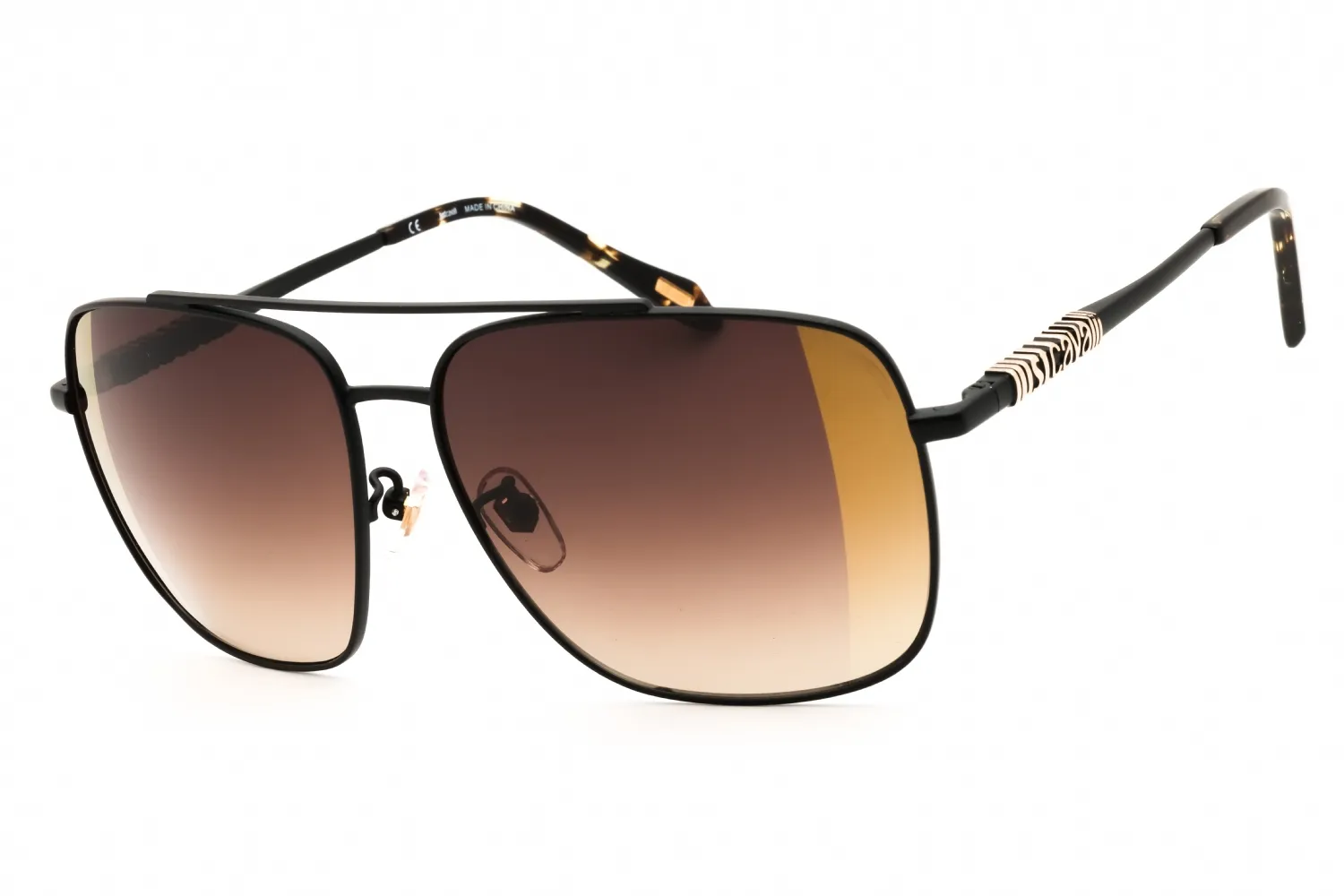 Just Cavalli SJC030 305G Sunglasses Black+rose Gold 61mm Unisex