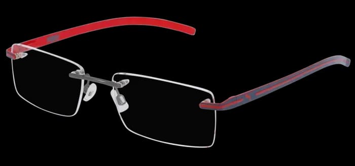 Puma PE0022O 006 Eyeglasses Ruthenium Grey 55mm Unisex