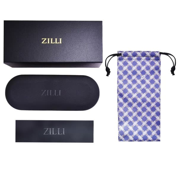 Zilli ZI60093 C01 Eyeglasses Gold 59mm Men _Case