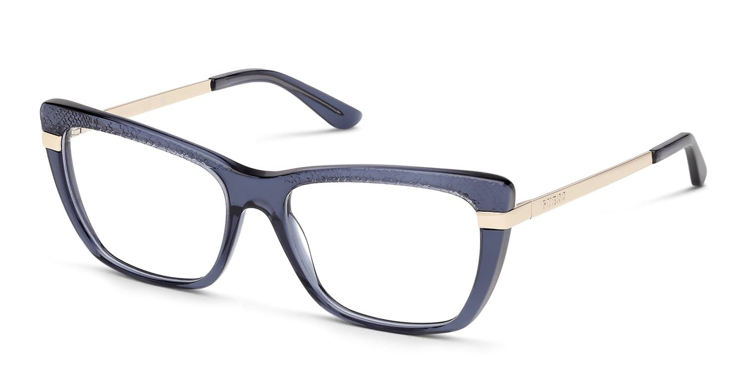 Guess GU50246 090 Eyeglasses Shiny Blue