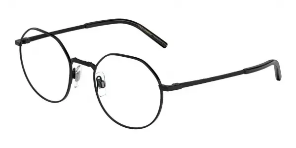 Dolce & Gabbana DG1344 Eyeglasses Black Matte 52mm Men