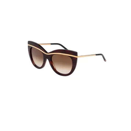 Boucheron BC0004S Sunglasses Havana Gold 52mm Women