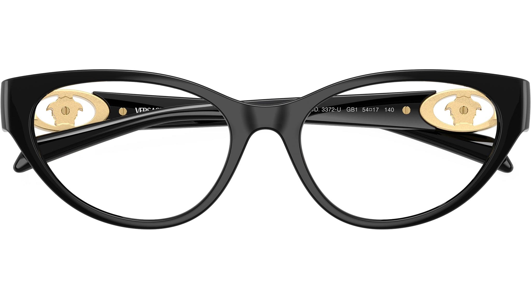 Versace 0VE3372U GB1 Eyeglasses Black 52mm Women 5