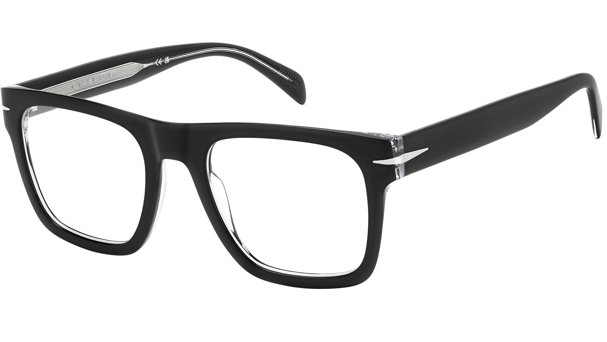 David Beckham DB 7020/FLAT 07C5 00 Eyeglasses Black On Clear 51mm Men