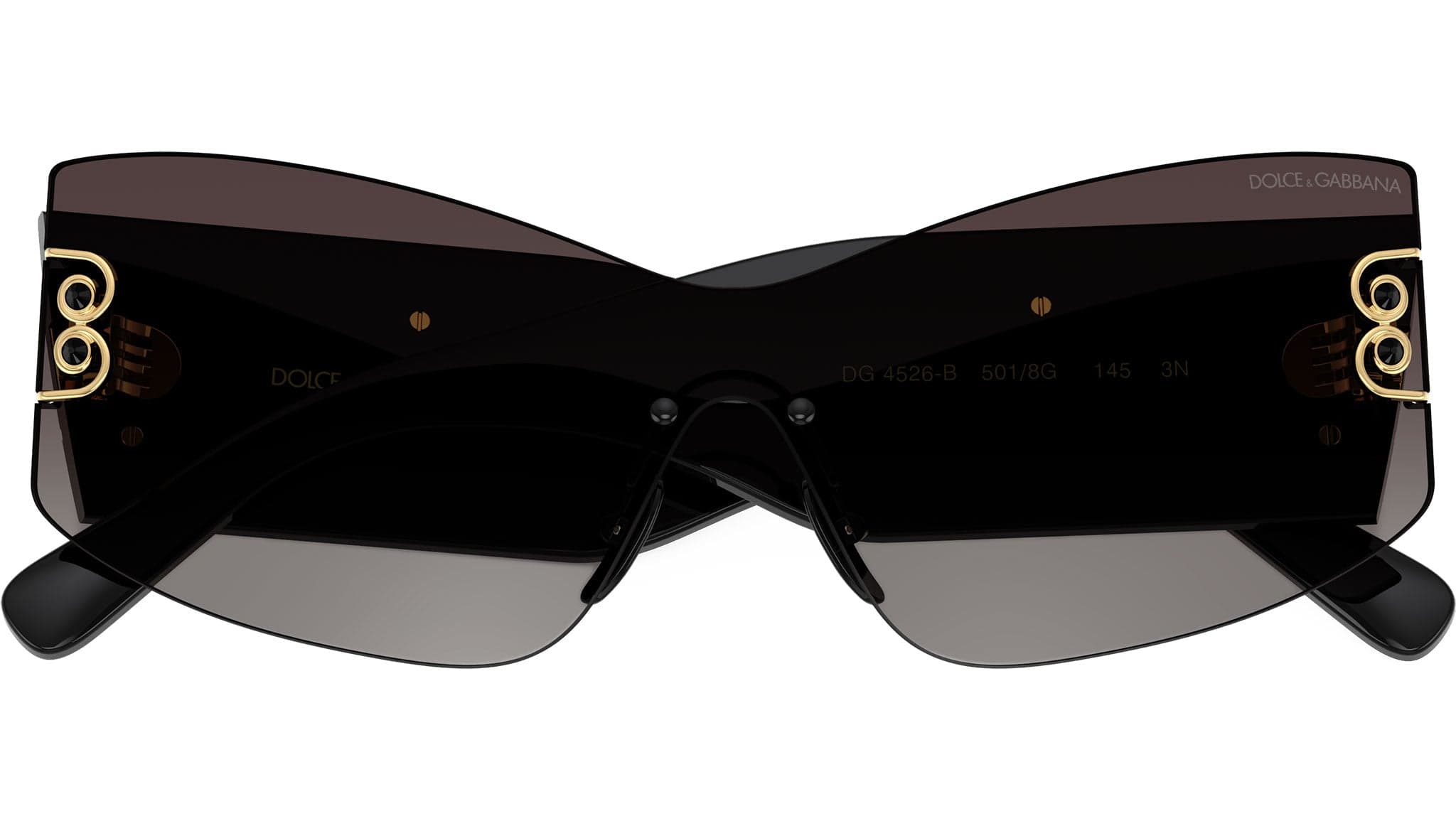 Dolce & Gabbana 0DG4526B 501/8G Sunglasses Black 14mm Women 5
