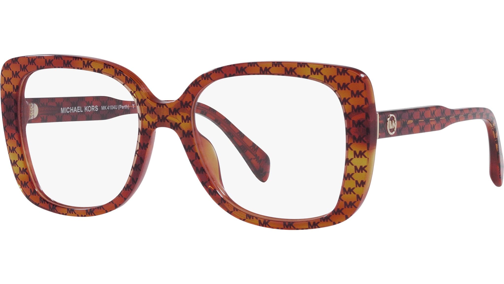 Michael Kors 0MK4104U 3555 Eyeglasses Pattern Amber Mk Heritage 53mm