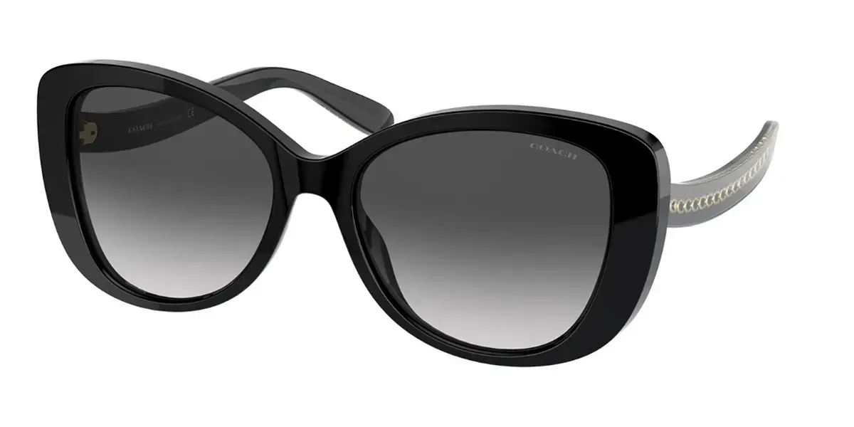 Coach HC8322F 50028G Sunglasses Black 56mm Women