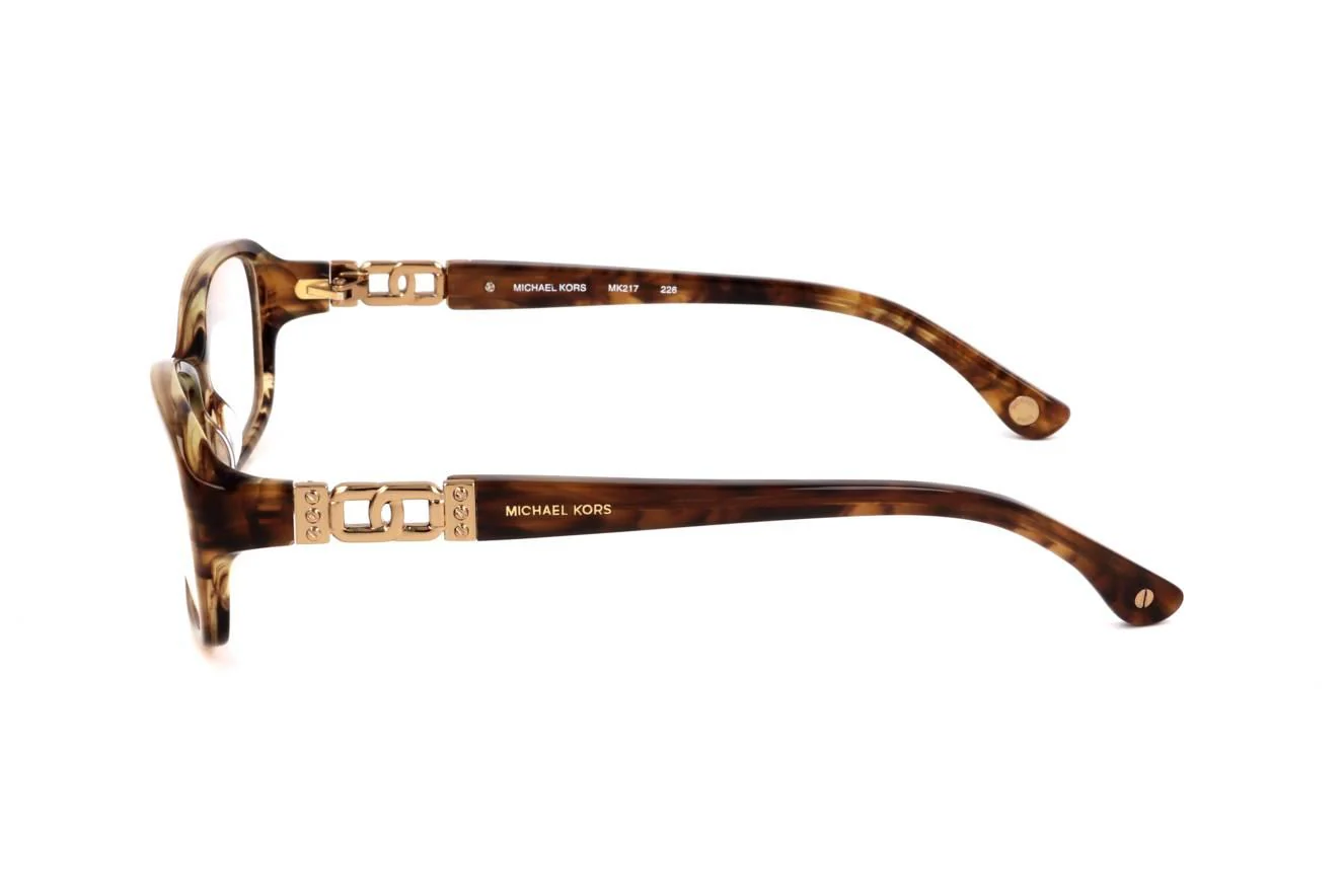 Michael Kors MK217 226 Eyeglasses Brown 54mm Women 3