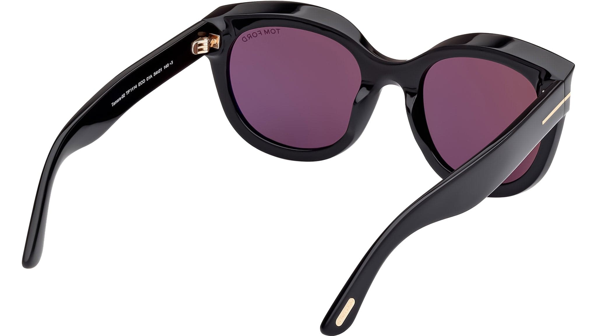 Tom Ford FT1114 01A Sunglasses Shiny Black 54mm Women 5