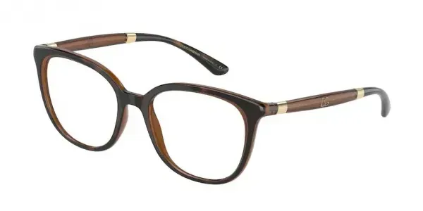 Dolce & Gabbana 0DG5080 Eyeglasses Transparent Brown 52mm Women