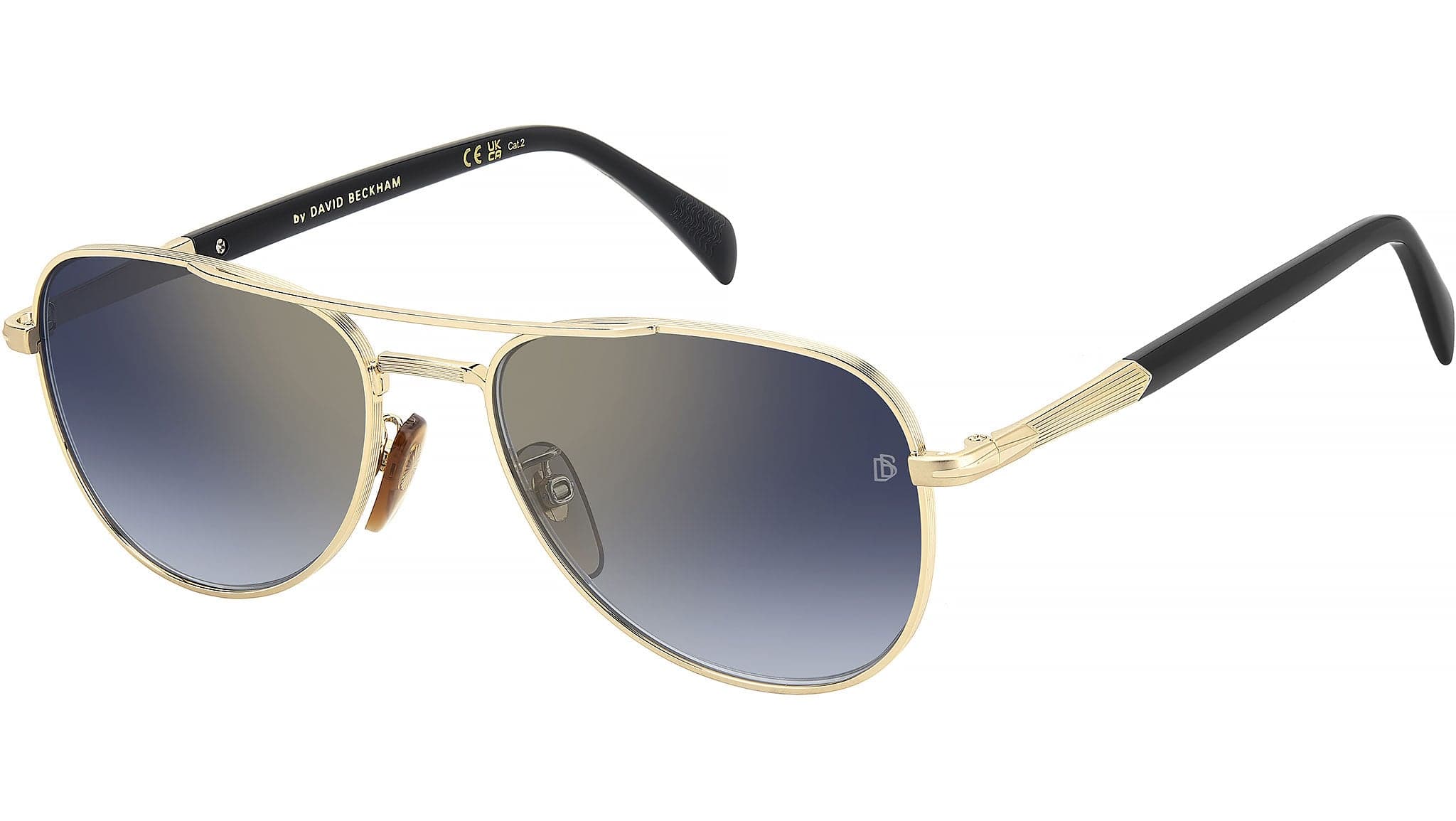 David Beckham DB 1175/S 0RHL 1V Sunglasses Gold Black 56mm Men