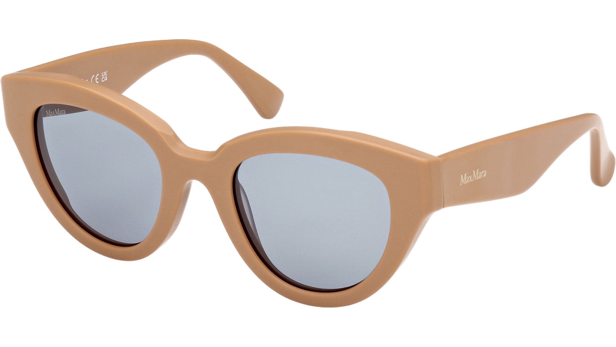 Max Mara MM0077 46N Sunglasses Matte Light Brown 50mm