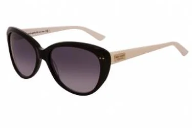 Kate Spade Angelique/S US 0FU8 00 Sunglasses Black Cream (y7 Gray Gradient Lens) 55mm