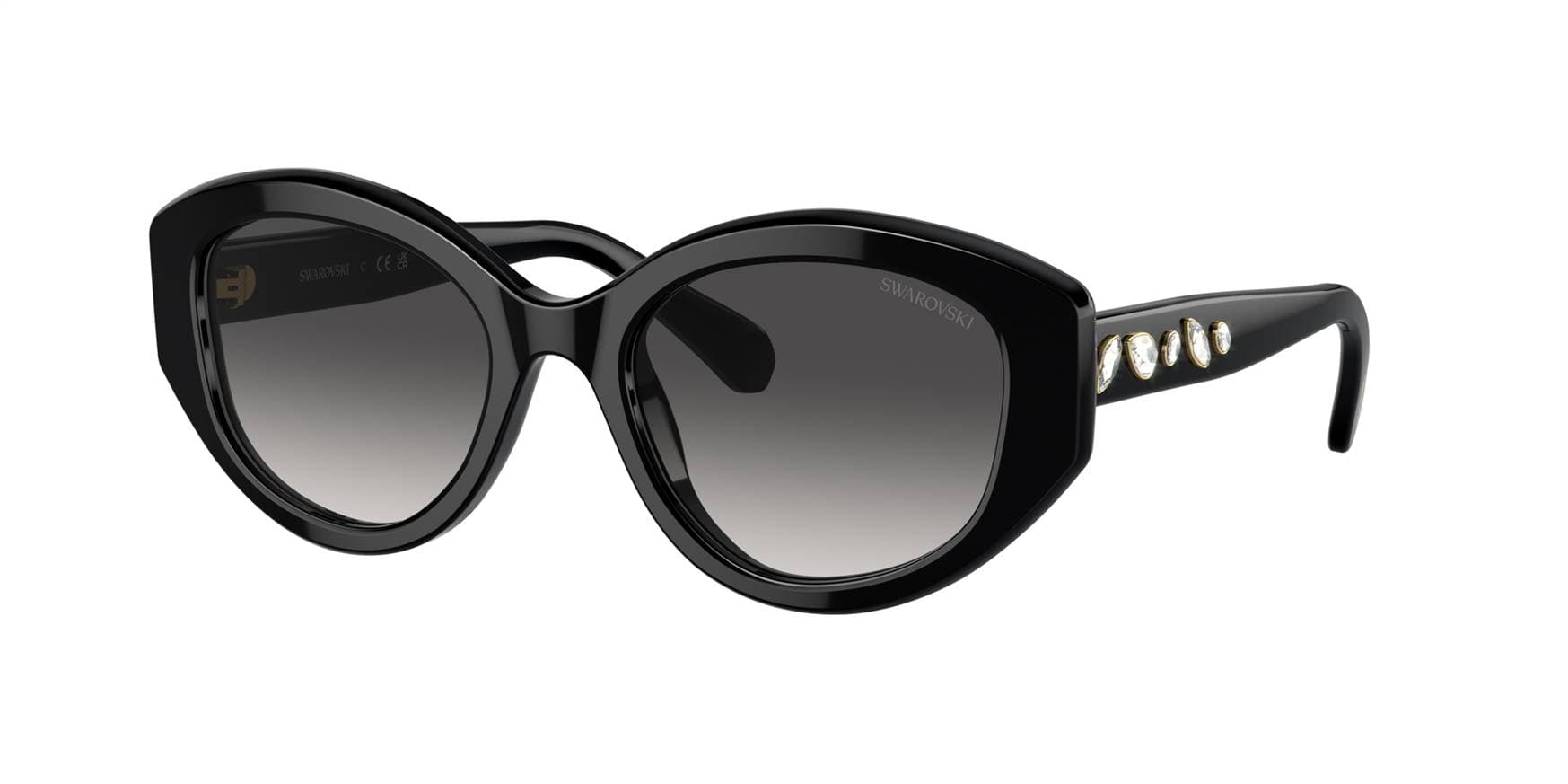 Swarovski SK6005 10018G Sunglasses Black 140mm Women