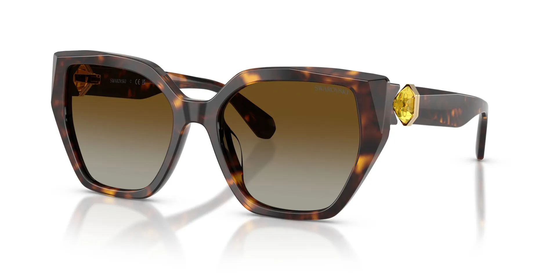 Swarovski SK6044U 1002T5 Sunglasses Havana 56mm Women