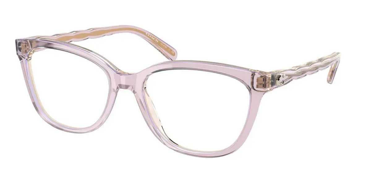 Coach HC6186 Eyeglasses Transparent Lilac 51mm Women