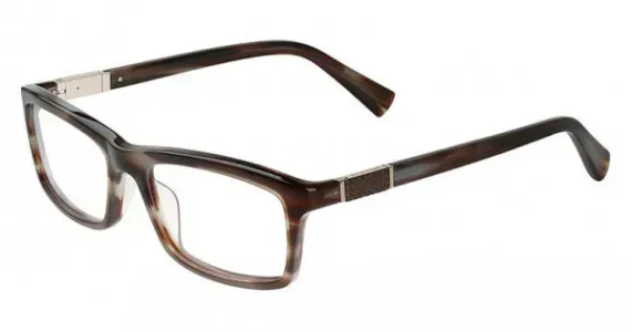 Cole Haan CH4025 020 Eyeglasses Smoke Brown Horn 55mm Men