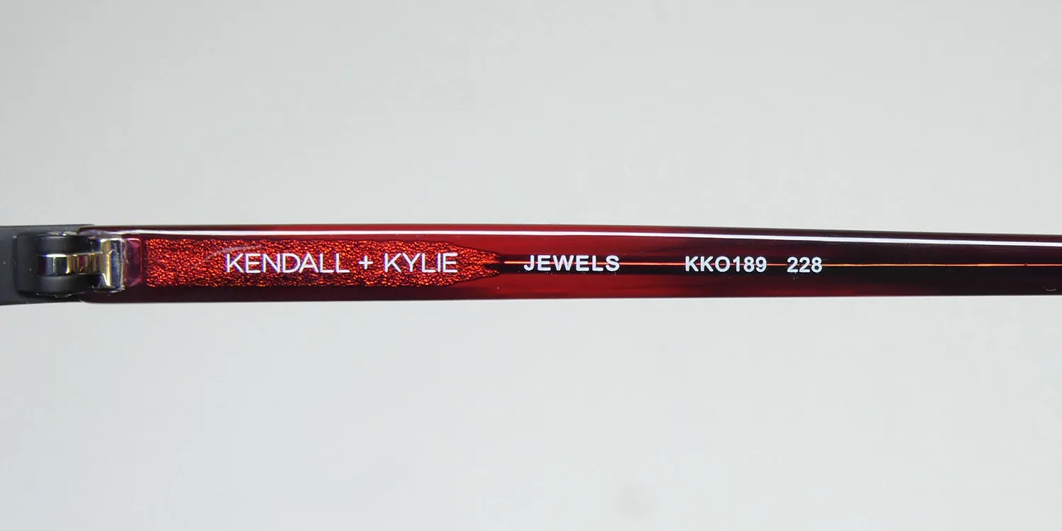 Kendall + Kylie Kko189 Jewels 228 Eyeglasses Red 52mm 7