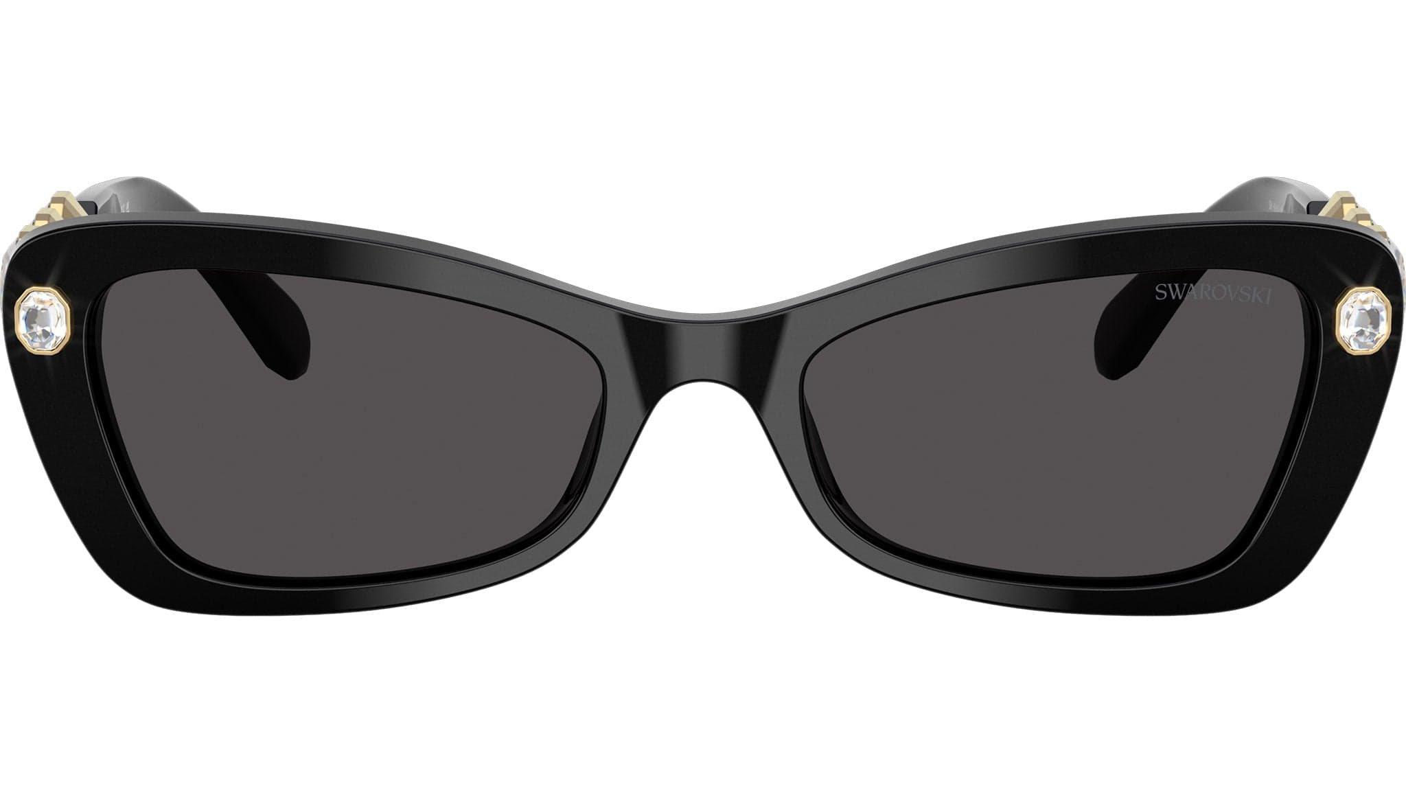 Swarovski SK6033 100187 Sunglasses Black 54mm Women 2