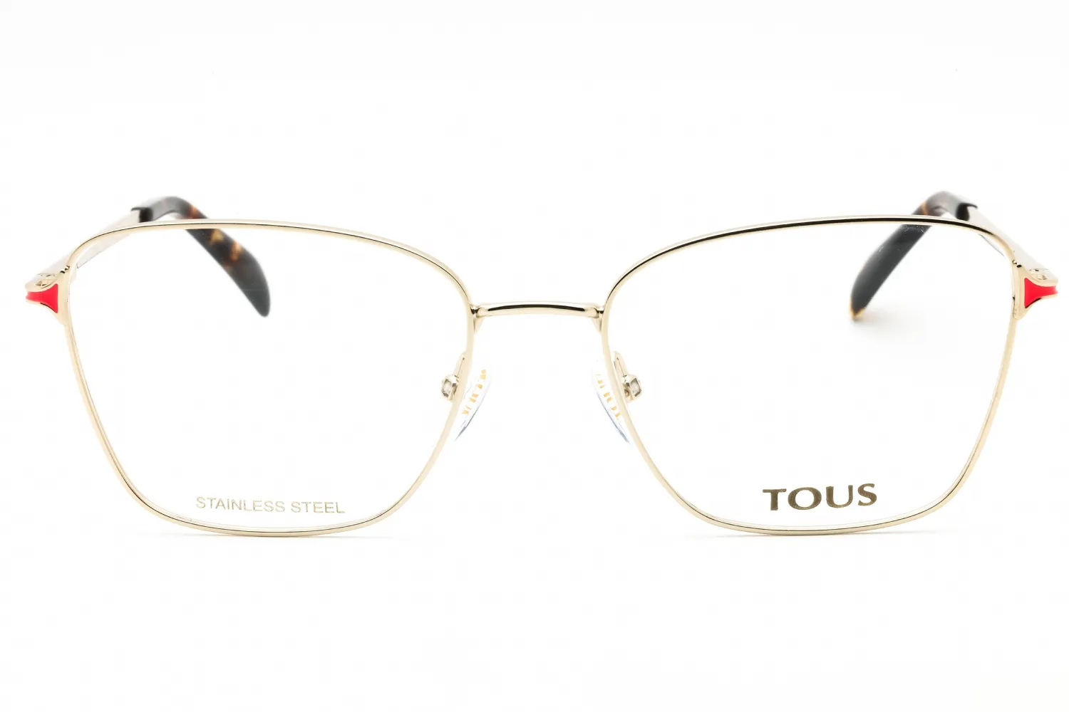Tous VTO449 0SNA Eyeglasses Shiny Light Gold+yellow Women 2
