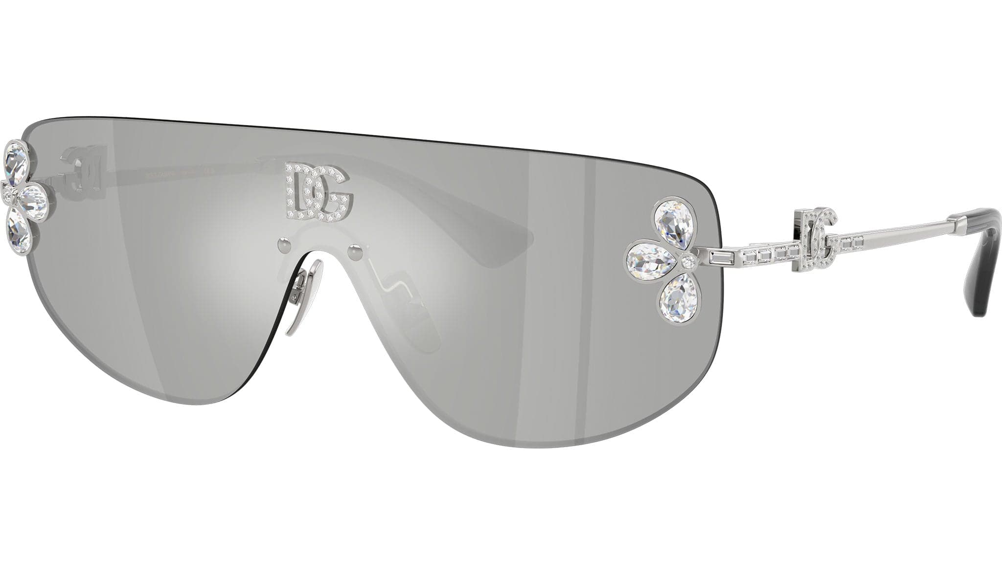 Dolce & Gabbana DG2333B 05/8V Sunglasses Silver 38mm Women