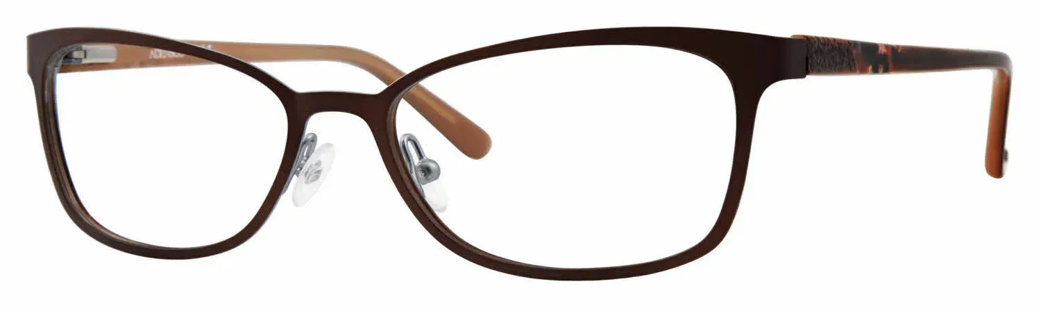 Adensco AD222 TUI Eyeglasses Light Brown 51mm Women