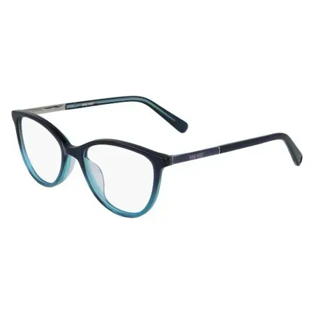 Nine West NW5180 Eyeglasses Navy Aqua Glitter Gradient 49mm Women