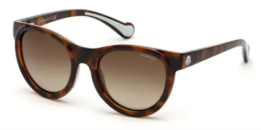 Moncler ML0087/S 53G Sunglasses Tortoiseshell 52mm Women