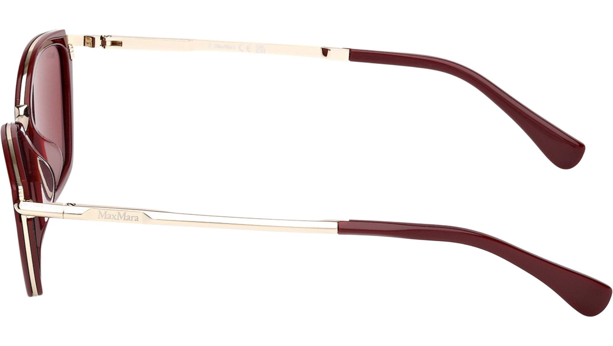 Max Mara MM0162 69S Sunglasses Shiny Bordeaux 54mm Women 3