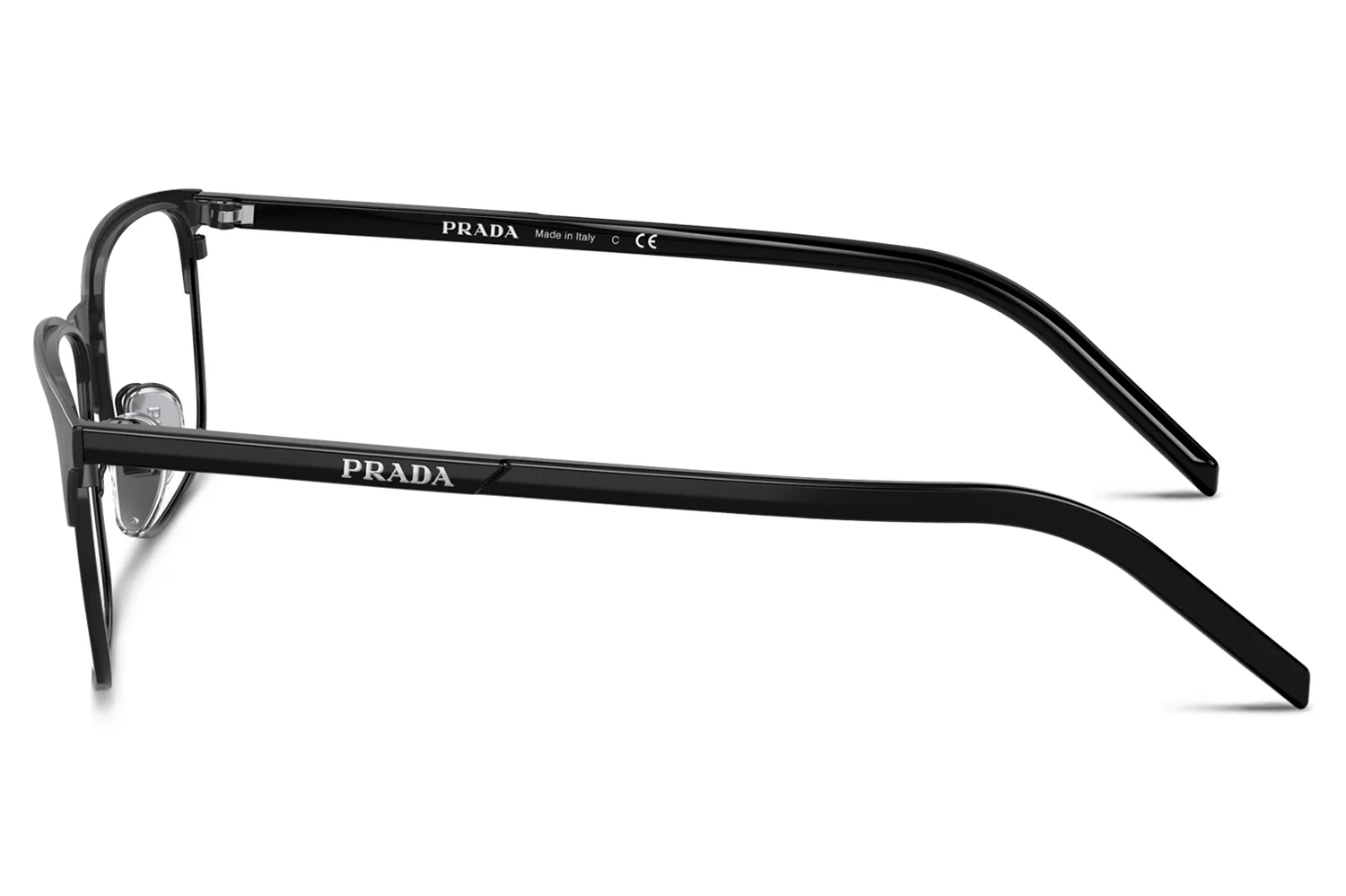 Prada VPR66Y 1AB1O1 Eyeglasses Black 57mm Unisex 3