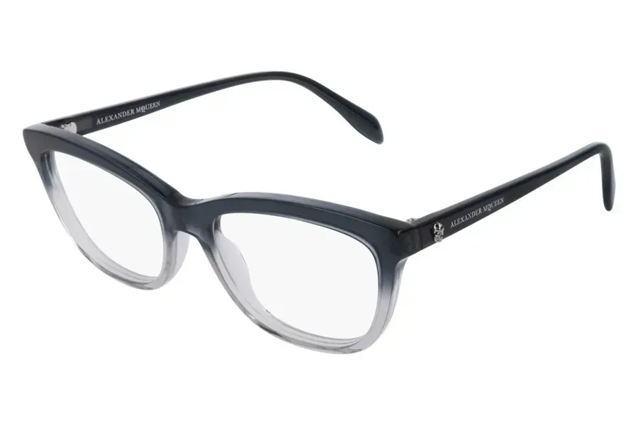 Alexander McQueen AM0161O 004 Eyeglasses Grey 53mm Women