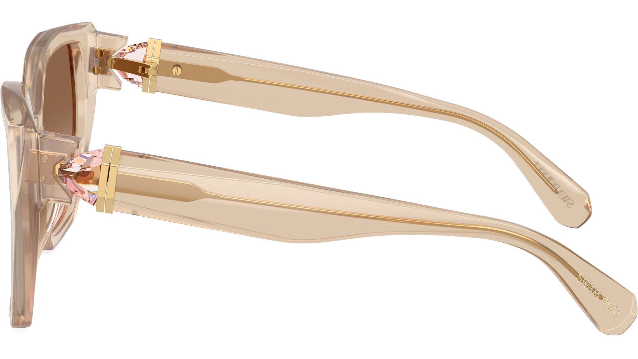 Swarovski SK6044U 103413 Sunglasses Milky Beige 56mm Women 3