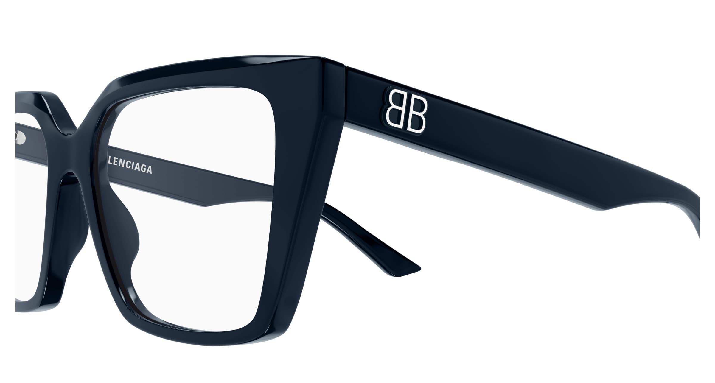 Balenciaga BB0130O 011 Eyeglasses Blue 53mm Women 3