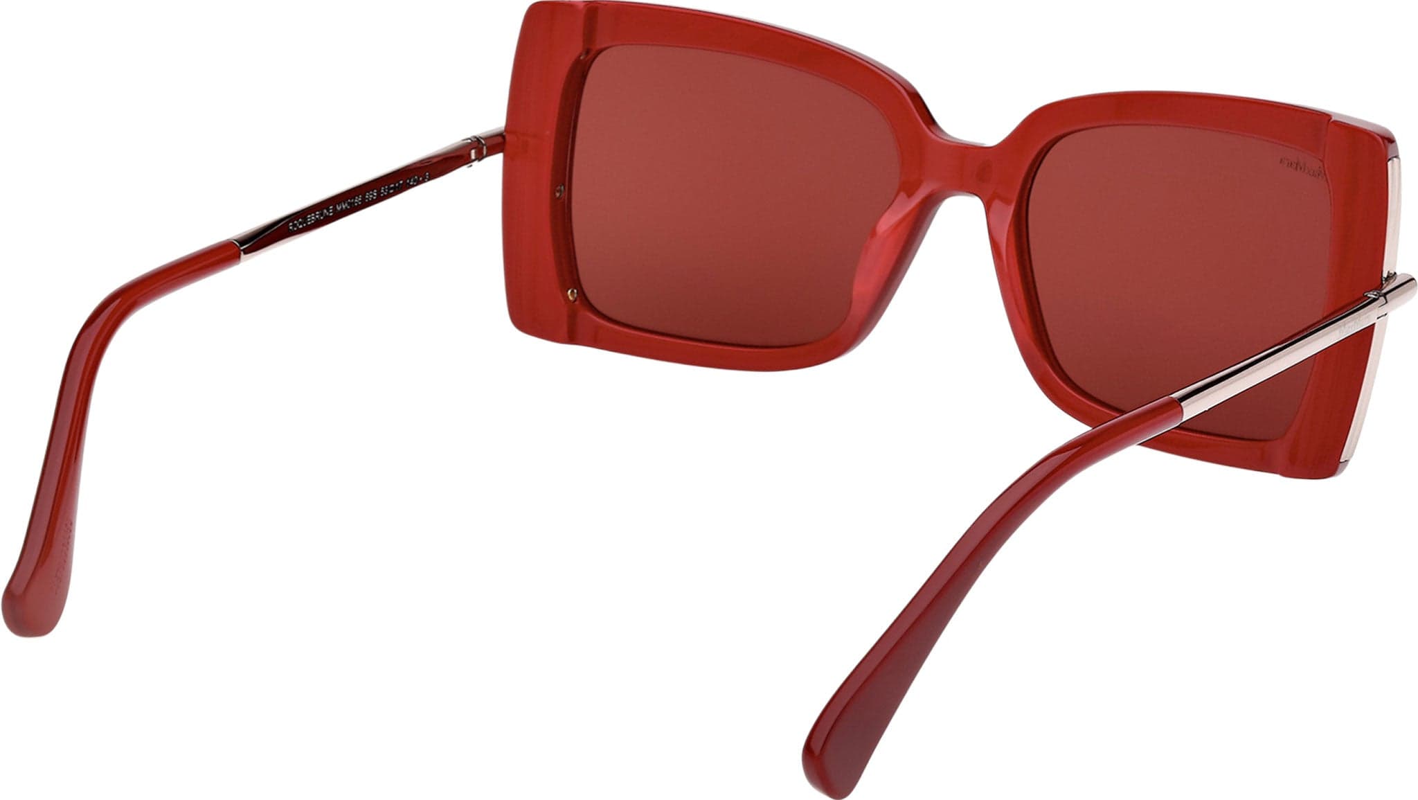 Max Mara MM0166 69S Sunglasses Shiny Bordeaux 53mm Women 5