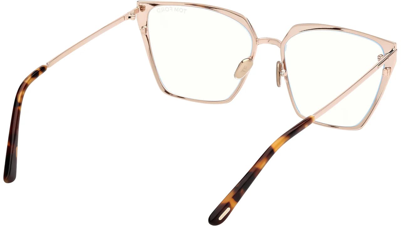 Tom Ford FT5945B 28 Eyeglasses Shiny Rose Gold 56mm Women 5