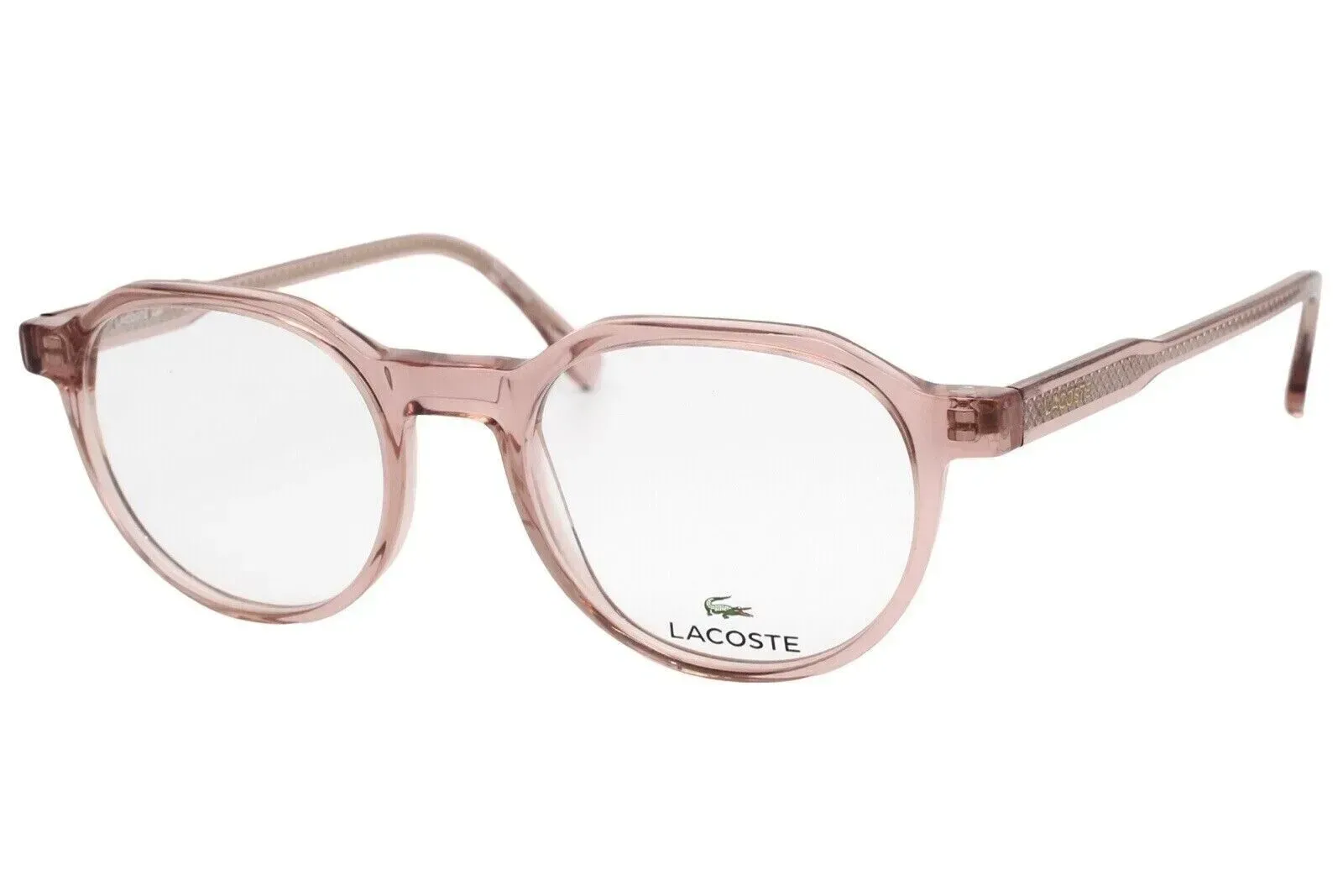 Lacoste L2851 664 Eyeglasses Transparent Pink 49mm Women